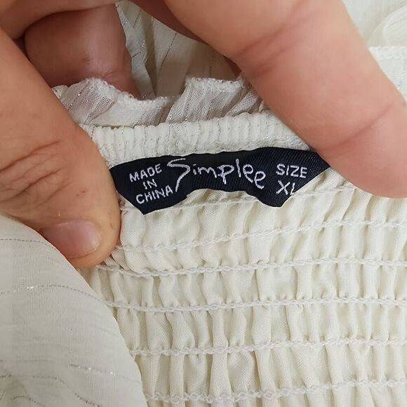 Simplee Size XL Off The Shoulder Ruffle Bodycon Maxi Dress - Picture 4 of 6